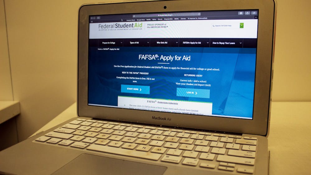 A computer displays the Free Application fo Federal Student Aid website. The deadline to file the 2020-21 Free Application for Federal Student Aid is being extended by the Indiana Commission for Higher Education.