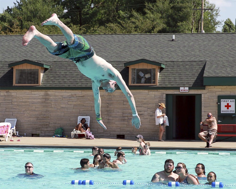 90 degree pool days at Byran park pool