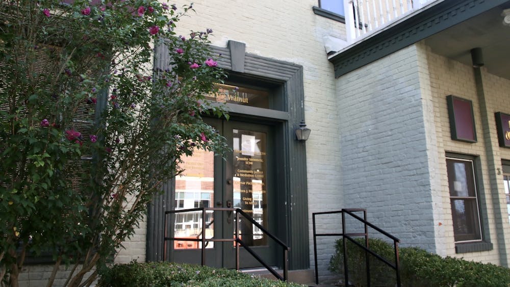 205 S. Walnut St. is pictured Aug. 20, 2021. The Community Justice and Meditation Center, one of the organizations that will be in attendance at the Tenant Resource Fair, is located, is located on the upper level. 
