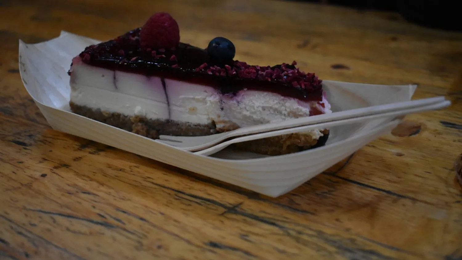 Cheesecake with fresh fruit topping is just one of many desserts that color the culinary landscape of Europe.