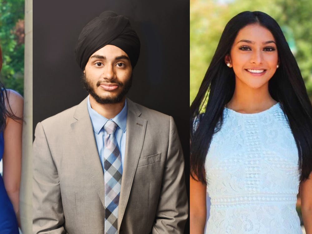 Junior Ravleen Ahuja, senior Simran Darar and sophomore Taveen Saran each pose for a separate headshot. Sikh students spoke about their emotions following the Indianapolis shooting where four Sikh people were killed. 