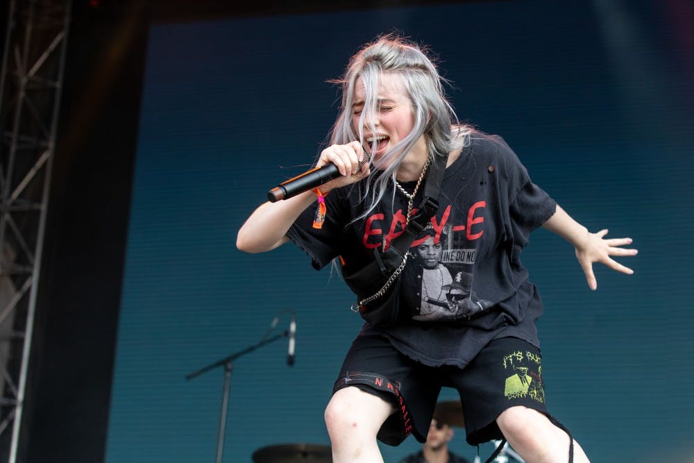 Review Billie Eilish S Talent Is Undeniable Get Used To Her Indiana Daily Student - roblox id codes for music billie eilish ocean eyes