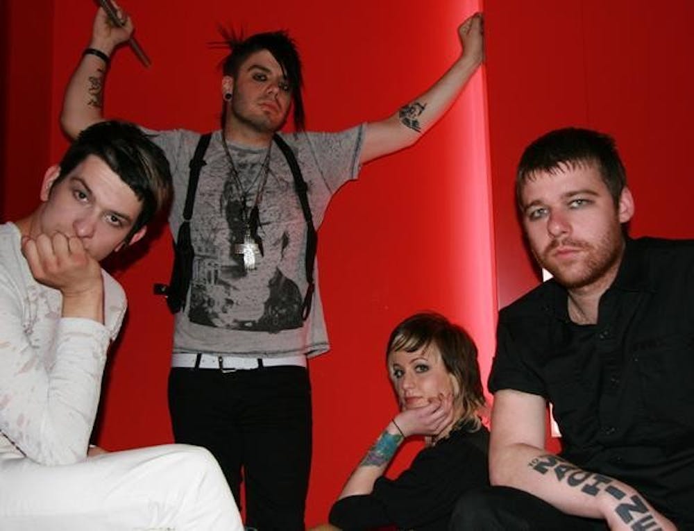 Eyeliner and swoopy haircuts: the perfect combination for electropop.