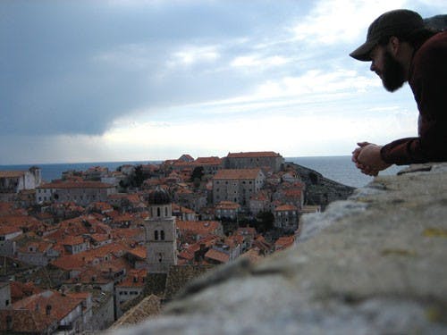 Courtesy PhotoFormer IUSA President, Alex Shortle, looks over Dubrovnik, Croatia in Feb. 2006.  Shortle traveled from Ireland to Turkey during his year off from school.  He will return to IU as a senior in the fall.