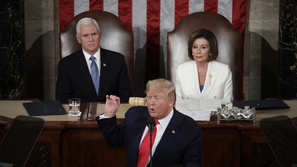 U.S. President Donald Trump delivers the State of the Union Address to a joint session of the U.S. Congress on Capitol Hill Feb. 4 in Washington, D.C. 