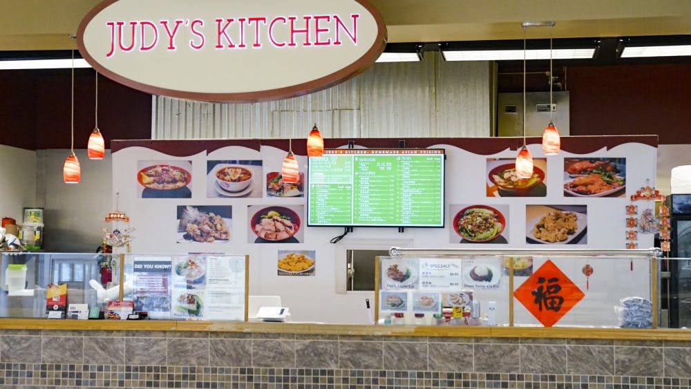 Judy’s Kitchen, located inside College Mall, offers a wide variety of traditional and authentic Chinese foods. Some of the menu items include roast duck with rice, spicy pig ear and Tainan noodle soup.
