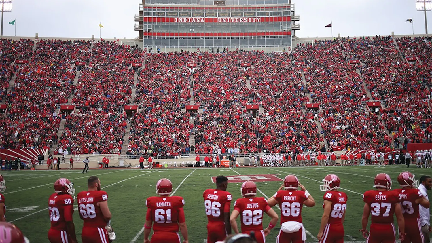 IU's game vs. Ohio State at Memorial Stadium was the first sold-out home football game in five years.