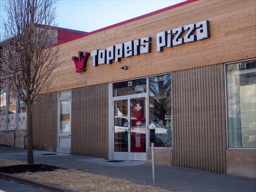 <p>Toppers Pizza is seen at 212 S Indiana Avenue on April 12, 2023.Bloomington residents will have a new pizza option once Toppers Pizza opens April 14 across from the Maurer School of Law.  <br/><br/></p>