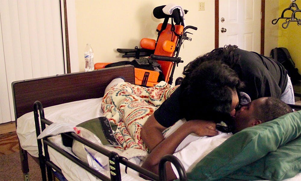 With the 15 year old's 6-foot, 181 pound frame, it became too difficult for the single mother of two to care for him on her own. DeAndra sent Dre to live in an Illinois rehabiitation center so he could get the attention he needs. This March visit was Dre's fourth time coming home to Indianapolis since the move.