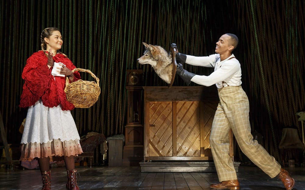 Into The WoodsCREATIVE TEAMSTEPHEN SONDHEIMMusic & LyricsJAMES LAPINEBookNOAH BRADYCo-directorBEN STEINFELDCo-directorLISA SHRIVERChoreographerDEREK MCLANESet DesignWHITNEY LOCHERCostume DesignCHRISTOPHER AKERLINDLighting DesignDARRON L WESTSound DesignCHARLES COESSound DesignFRANK GALGANO & MATT CASTLEOrchestratorsEVAN REESMusic DirectorMARA ISAACSArtistic AdvisorSTEWART/WHITLEYCastingBROADWAY BOOKING OFFICE NYCTour Press, Marketing and Engagement ManagementJACK STEPHENSCompany ManagerBRIAN L’ECUYERProduction Stage ManagerORIN WOLFExecutive ProducerFIASCO THEATERProducerMcCARTER THEATRE CENTERProducerCASTELEASHA GAMBLEBaker's WifeANTHONY CHATMON IILucinda/Wolf/Cinderella's PrinceFRED ROSEMysterious ManDARICK PEADRapunzel’s Prince, Florinda, Milky WhiteBONNE KRAMERCinderella's Stepmother/Jack's MotherLAURIE VELDHEERCinderella/GrannyVANESSA RESELANDThe WitchPHILIPPE ARROYOJack/StewardEVAN HARRINGTONBakerLISA HELMI JOHANSONLittle Red Riding-hood/RapunzelJOSHUA ARCHEREnsembleEVAN REESPianistKATE MOOREu/s Witch, u/s Baker’s Wife, u/s CinderellaJAVIER IGNACIOu/s Baker, u/s Mysterious ManALANNA SAUNDERSEnsembleSEAN PETER FORTE