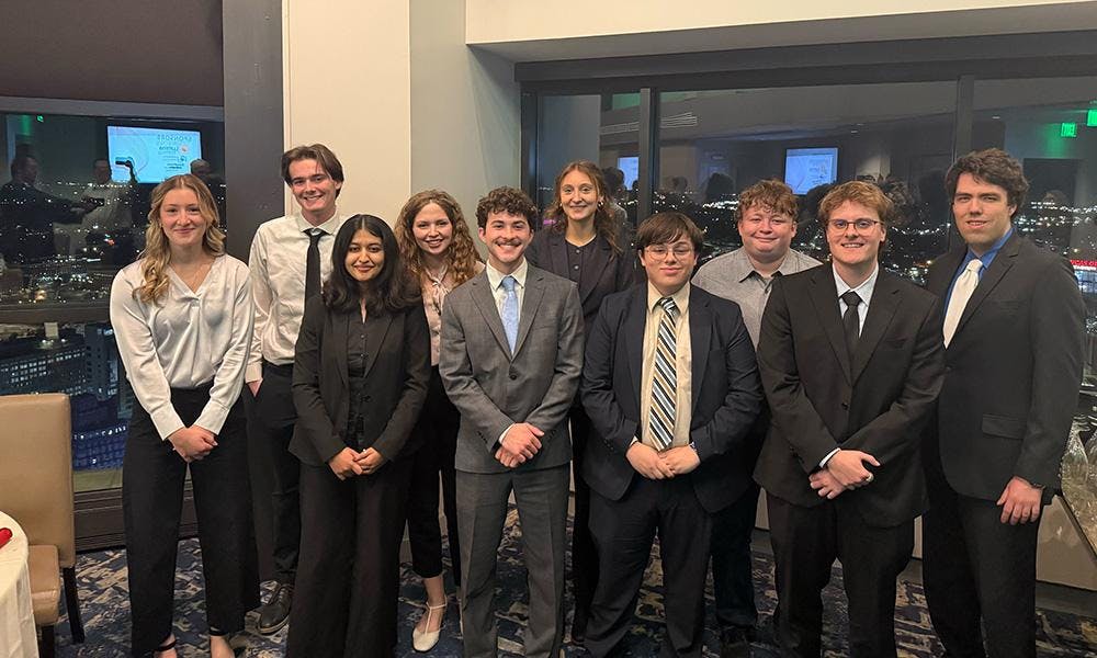 <h3>Natalia Nelson, JackForrest, and Maxwell Schneider pictured among other Keating Competition finalists.</h3><h3> and 2nd-place winner, Israel Schuman.</h3><h3><br></h3>