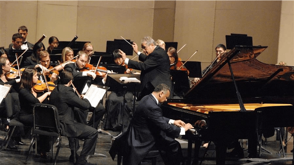 Conductor David Effron will lead the Jacobs School of Music Philharmonic Orchestra in its first concert of the year Wednesday, accompanied by pianist André Watts.