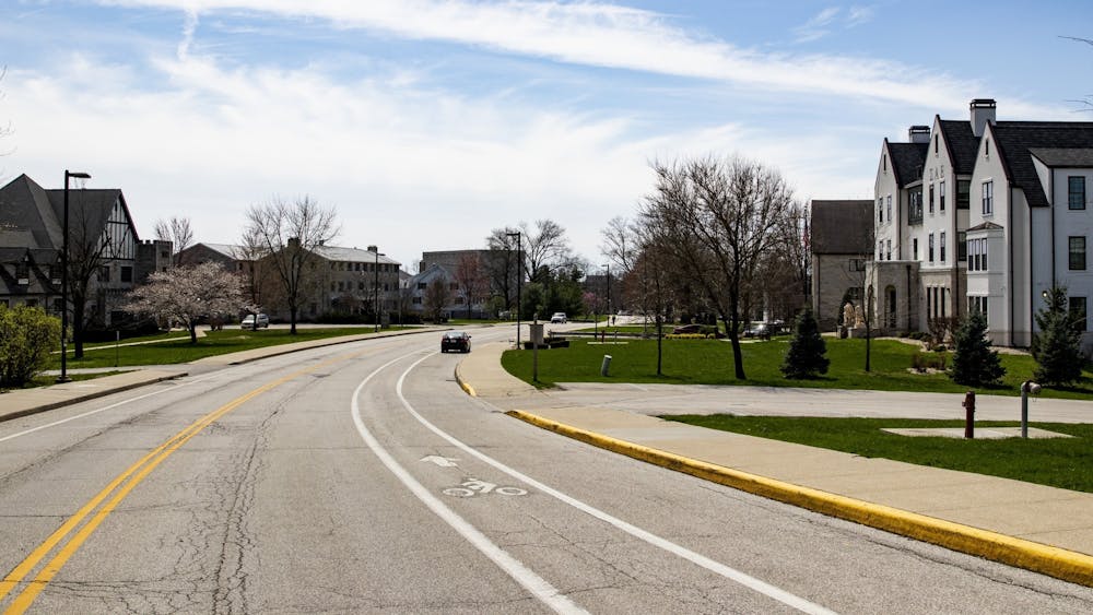 Greek houses are seen March 30, 2020, on Jordan Avenue, now named North Eagleson Avenue. This year, a record number of people will be rushing at IU.