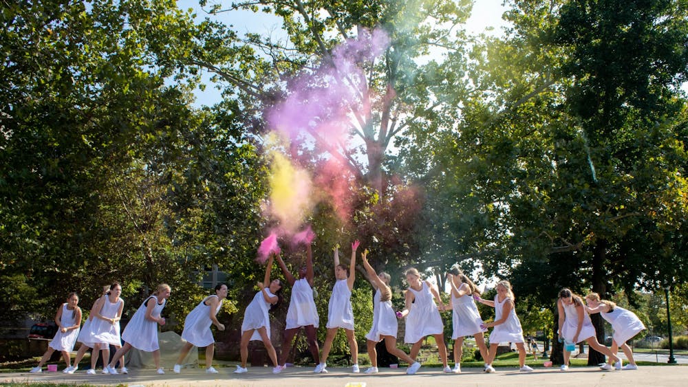 Dancers perform at the &quot;Color Me Human&quot; dress rehearsal Sept. 18. Performances will take place at 4 p.m. Sept. 23 and 2 p.m. Sept. 24 in Dunn Meadow.