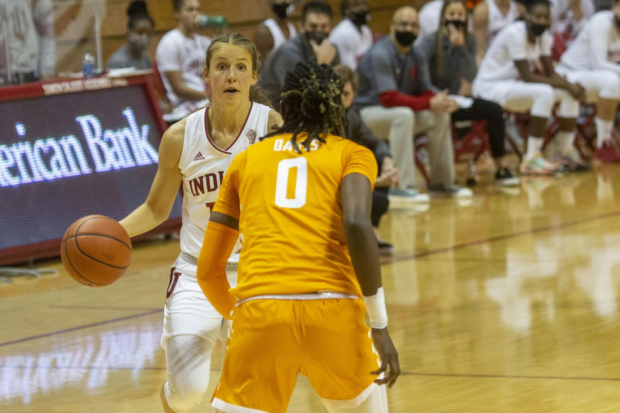 GALLERY: No. 15 IU women's basketball loses to University of Tennessee 58-66