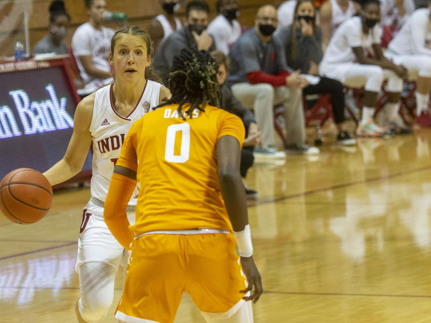 GALLERY: No. 15 IU women's basketball loses to University of Tennessee 58-66