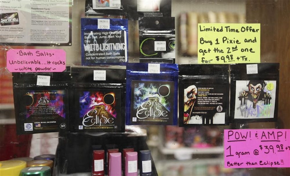 The Last Place on Earth in Duluth, Minnesota, June 29, 2011, sells bath salts before the ban on synthetic drugs went into effect.