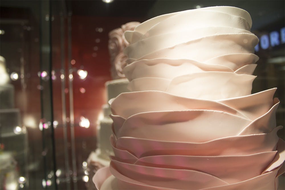 Along with the cakes sold, Karlie Story is in charge of decorating all of the cakes on display in the windows of Sugar & Spice in the IMU. 