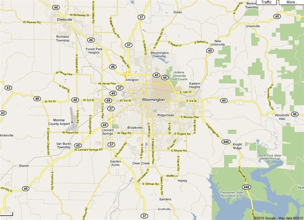 Map of Bloomington