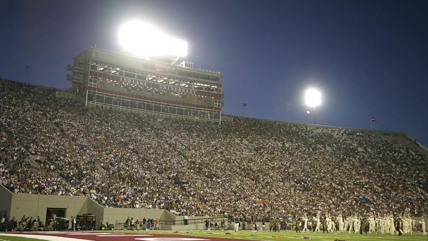 Fans fill Memorial Stadium Saturday night for Drum Corps International World Class Championship Finals.