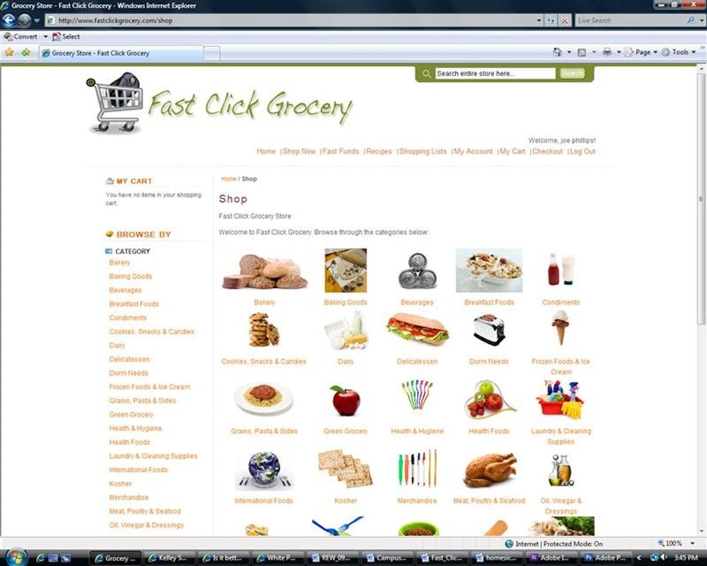 A screen shot of FastClick.com