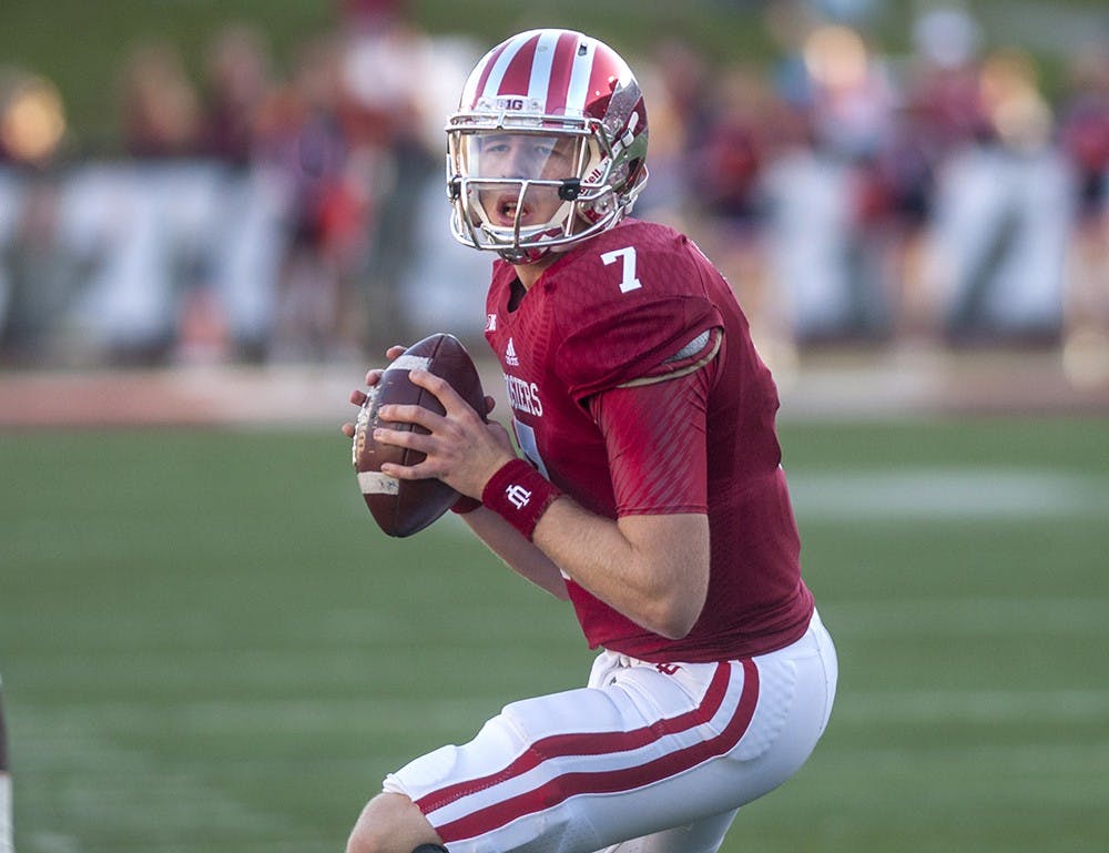 Junior quarterback Nate Sudfeld injured his left shoulder on Oct. 11 at Iowa and missed the rest of the season. IU Coach Kevin Wilson said he will be limited in spring practices but is already throwing.