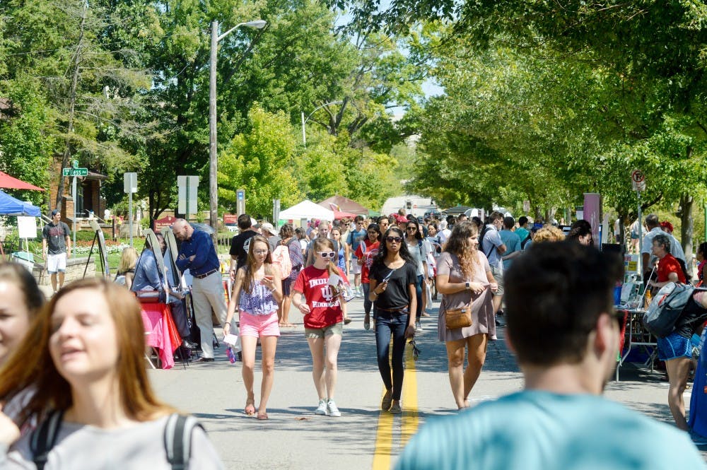 Groups of students looking for new opportunities flocked to Dunn Meadow for the annual Student Involvement Fair on Aug. 29, 2016. The event has everything from student orginizations to local nonprofits.