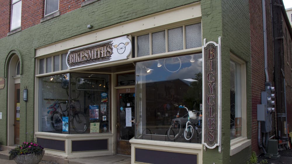 Bikesmiths bicycle shop is pictured May 28 along South College Avenue. The coronavirus pandemic has led to bike shortages due to an increase in people purchasing them.
