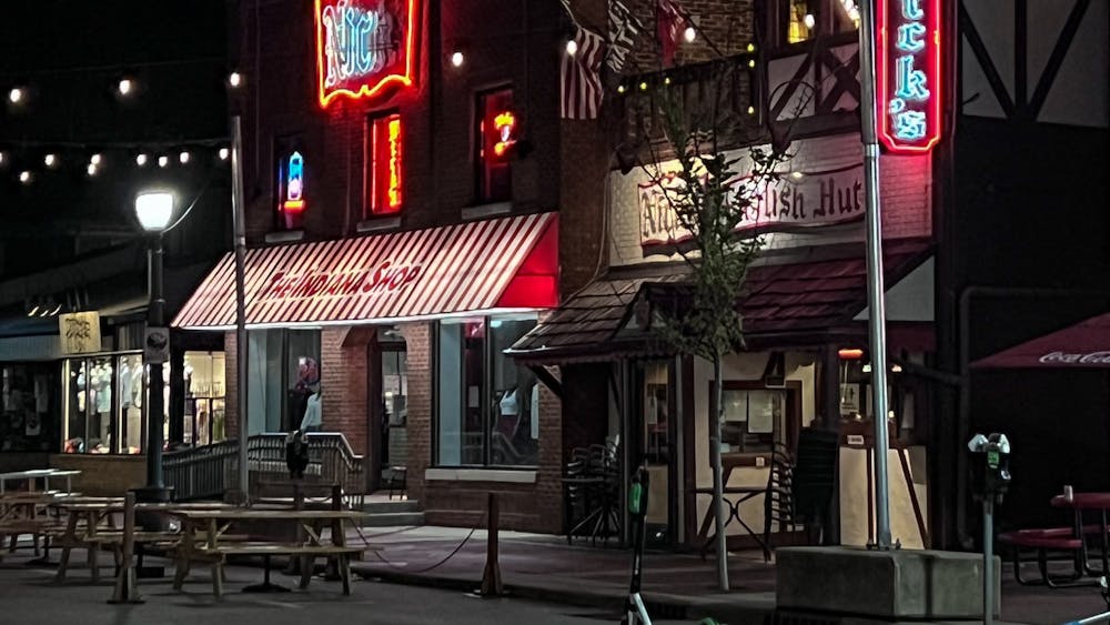 Nick&#x27;s English Hut is seen April 16, 2022, on East Kirkwood Avenue. The general manager of Nick&#x27;s, Pete Mikolaitis, said that Little 500 weekend is one of the busiest weekends for the restaurant. 