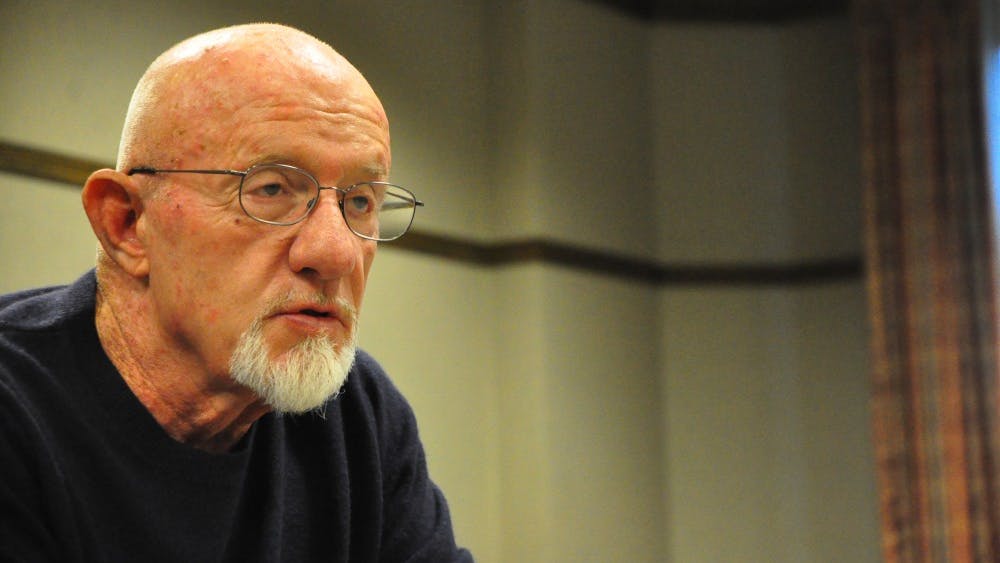 Jonathan Banks describes his experience in IU during an interview yesterday in the IMU.