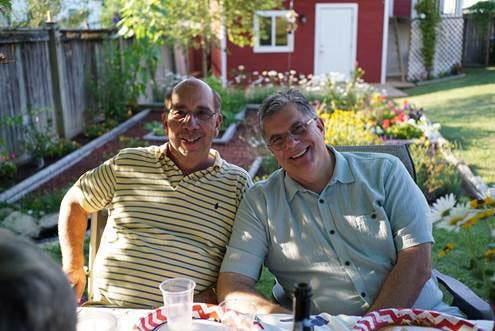 Director of the LGBT Center Doug Bauder, left, pictured with his partner Marty Siegal, an infomatics professor at IU. 