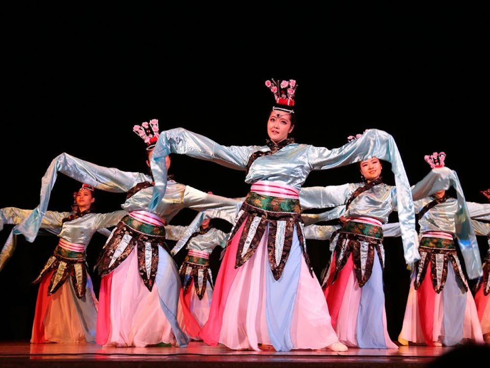 IU Chinese Student & Scholar Association, performing Ta Ge (a traditional Chinese folk dance).