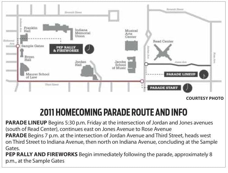 Homecoming Parade Map