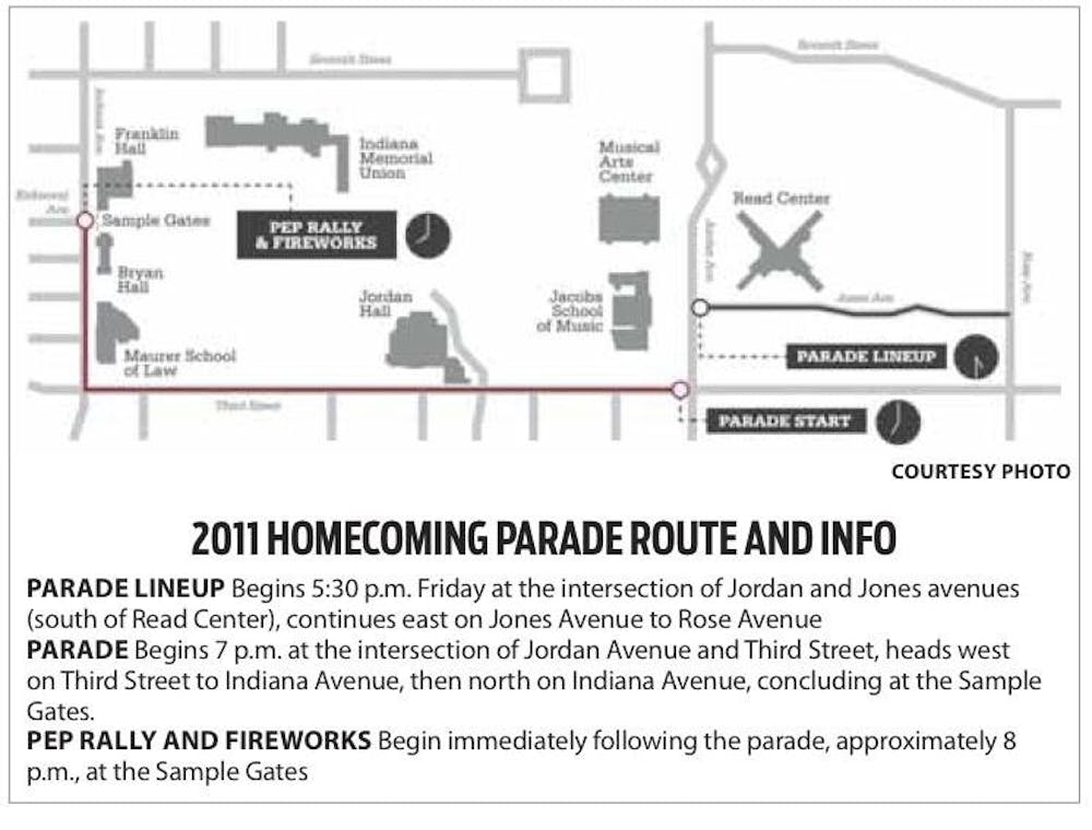 Homecoming Parade Map