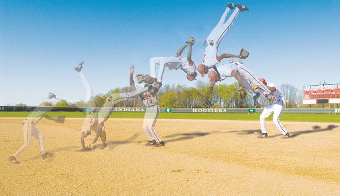 Evan Crawford wasn’t ready in fall practices, 
but with each passing day, the freshman improves by leaps and bounds. 