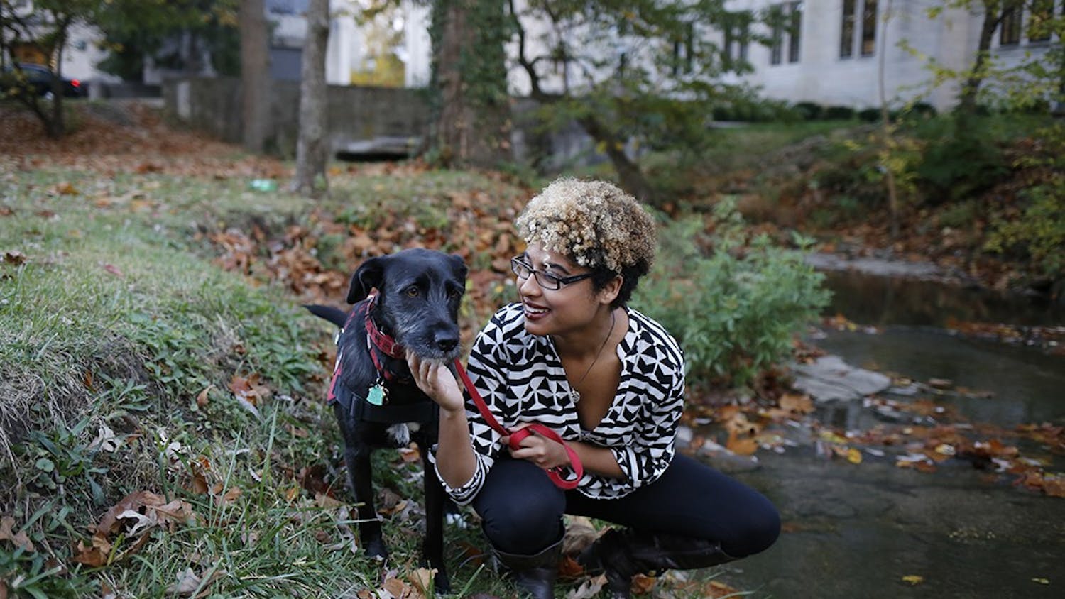 Freshman Kyla Jackson and Caper, her diabetic service sog, have been together since July 18th and go everywhere together. "I dont know what I would do without her," said Kyla. 

Caper lies by Kyla's feet whenever she is sitting and will nudge her hand whenever there is a change in her blood sugar level.
