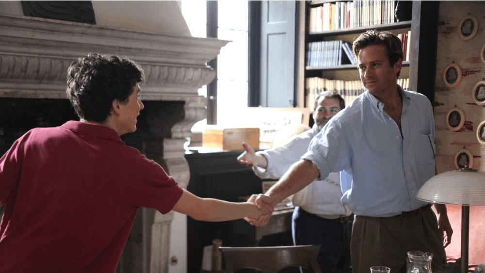 Timothée Chalamet and Armie Hammer in "Call Me By Your Name."