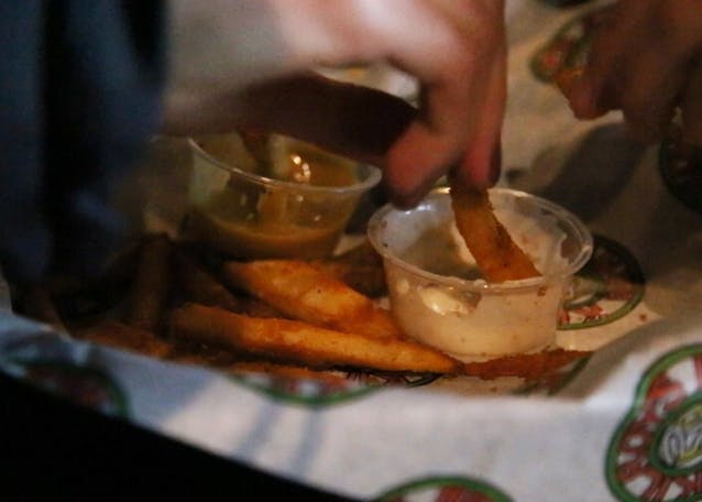 A french fry crawl hit Bloomington bars on Wednesday in search for the best fries in town. The event was organized by senior Mackenzie Shimokaji.