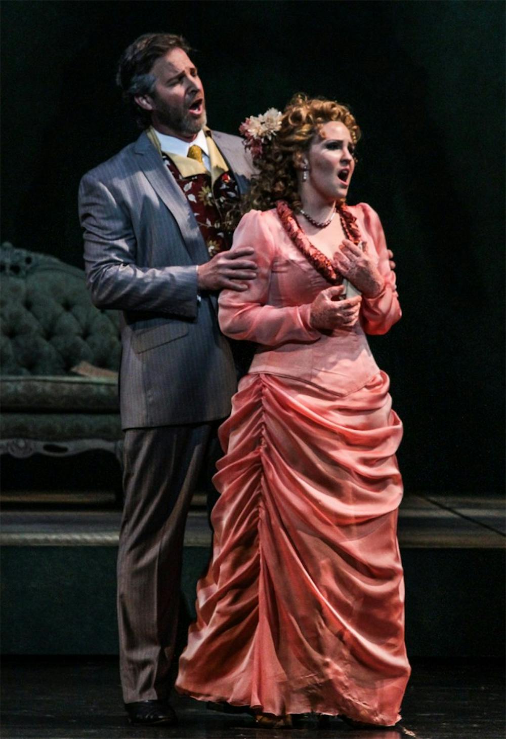 Indiana University Jacobs School of Music's production of LaTraviata featured costumes designed by Linda Pisano.