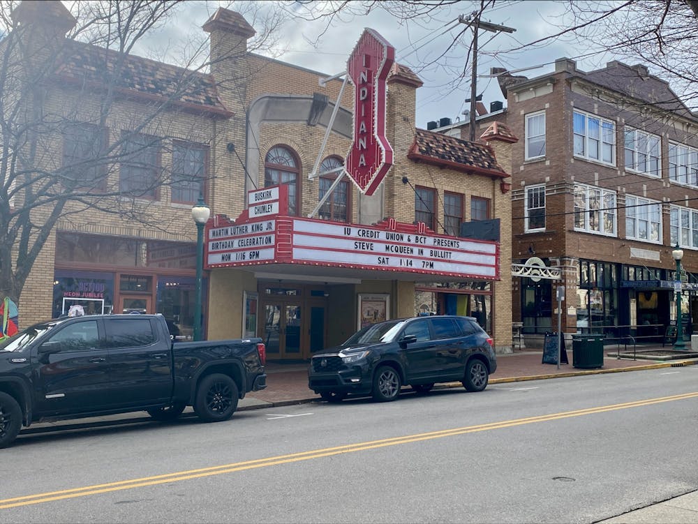 <p>Buskirk Chumley Theater is seen Jan. 15, 2023, on ﻿East Kirkwood Avenue. The City of Bloomington Capital Improvements, Inc., is using the theater as part of its plan to improve arts, technology, jobs and housing in Bloomington.</p>