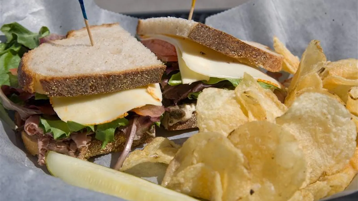 The Bakehouse's menu features a variety of sandwiches as well as fresh baked goods.