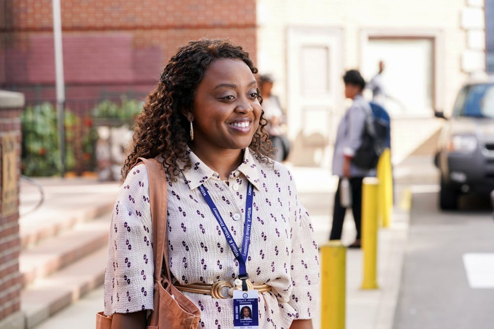 <p>Quinta Brunson is shown in a scene from &quot;Abbott Elementary.&quot; Brunson is the first Black woman to earn three nominees in one year for the same series.</p>