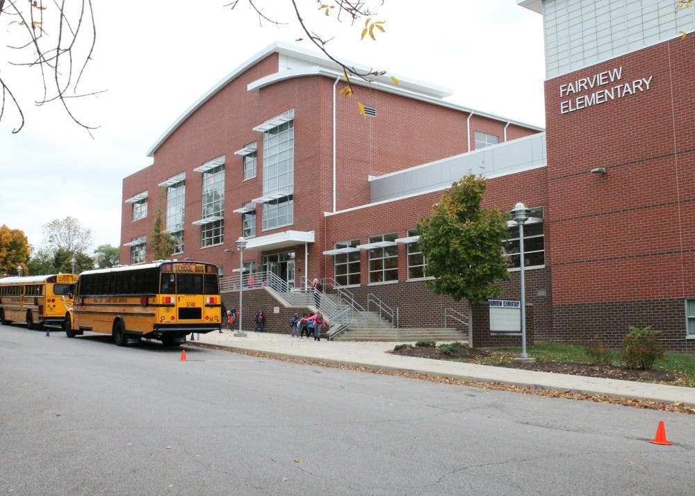 <p>Students load onto buses after school outside Fairview Elementary last year. Monroe County Community School Corporation started a new series Thursday that will focus on the opioid crisis and youth substance abuse prevention.</p>