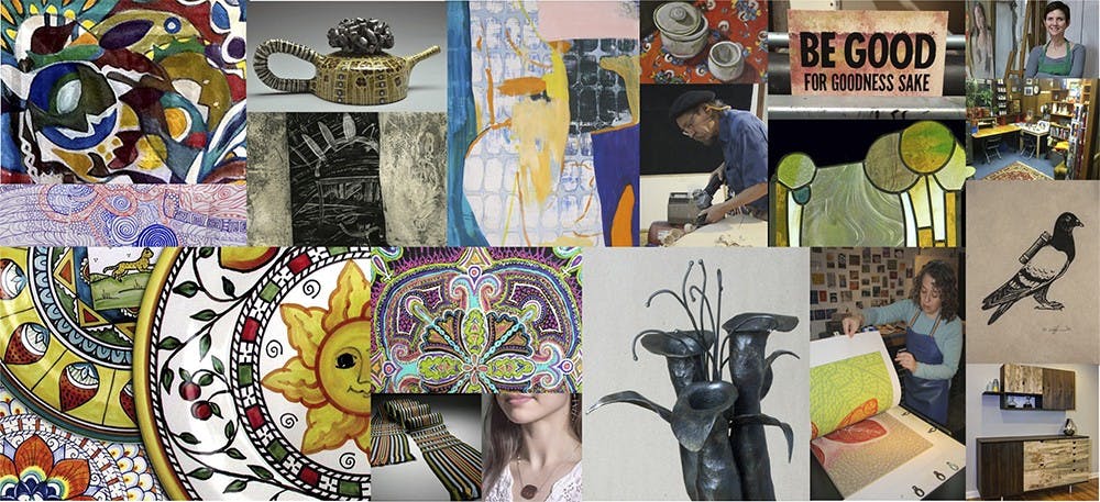 a sampling of the work that will be shown during the Bloomington Open Studios tour courtesy of their website, http://www.bloomingtonopenstudiostour.com/index.php/artists.