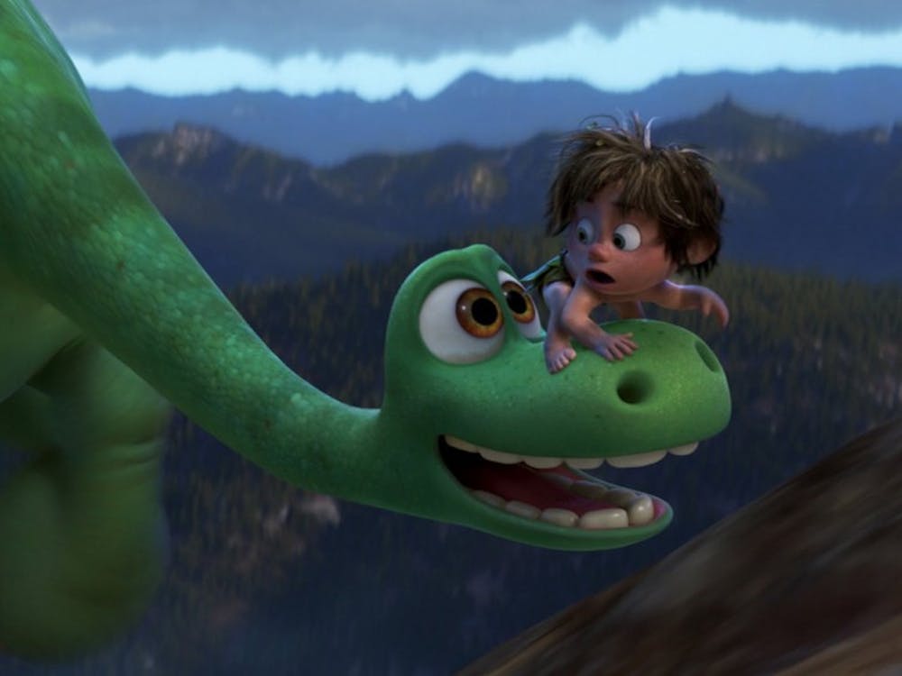 Arlo the dinosaur and his human friend Spot in "The Good Dinosaur." (Walt Disney Studios)