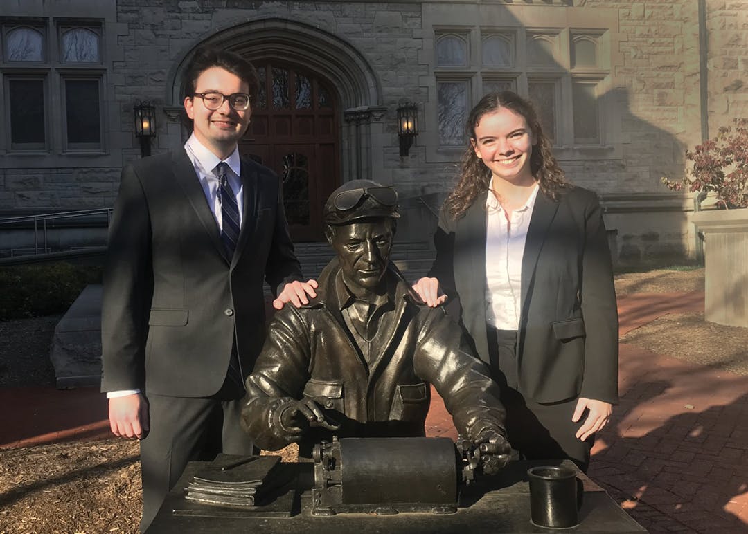 Seniors Nicolas Napier and Salomé Cloteaux were named co-editors-in-chief of the Indiana Daily Student for the spring 2024 semester.