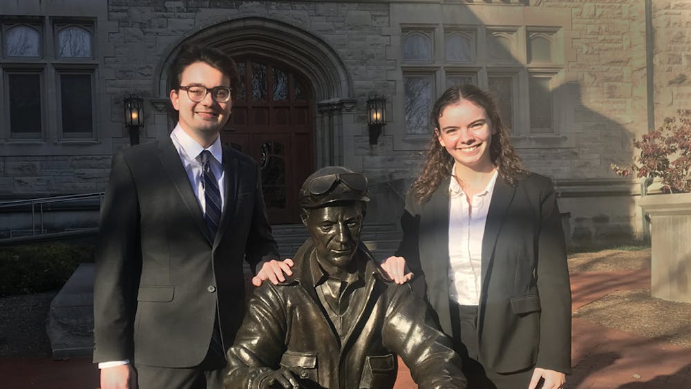 Seniors Nicolas Napier and Salomé Cloteaux were named co-editors-in-chief of the Indiana Daily Student for the spring 2024 semester.