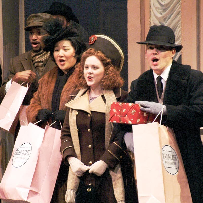 COURTESY PHOTOIU student performers prepare for the upcoming IU Opera Theatre production of "She Love's Me". The Broadway musical-comedy begins 8 p.m Friday at the Musical Arts Center. 