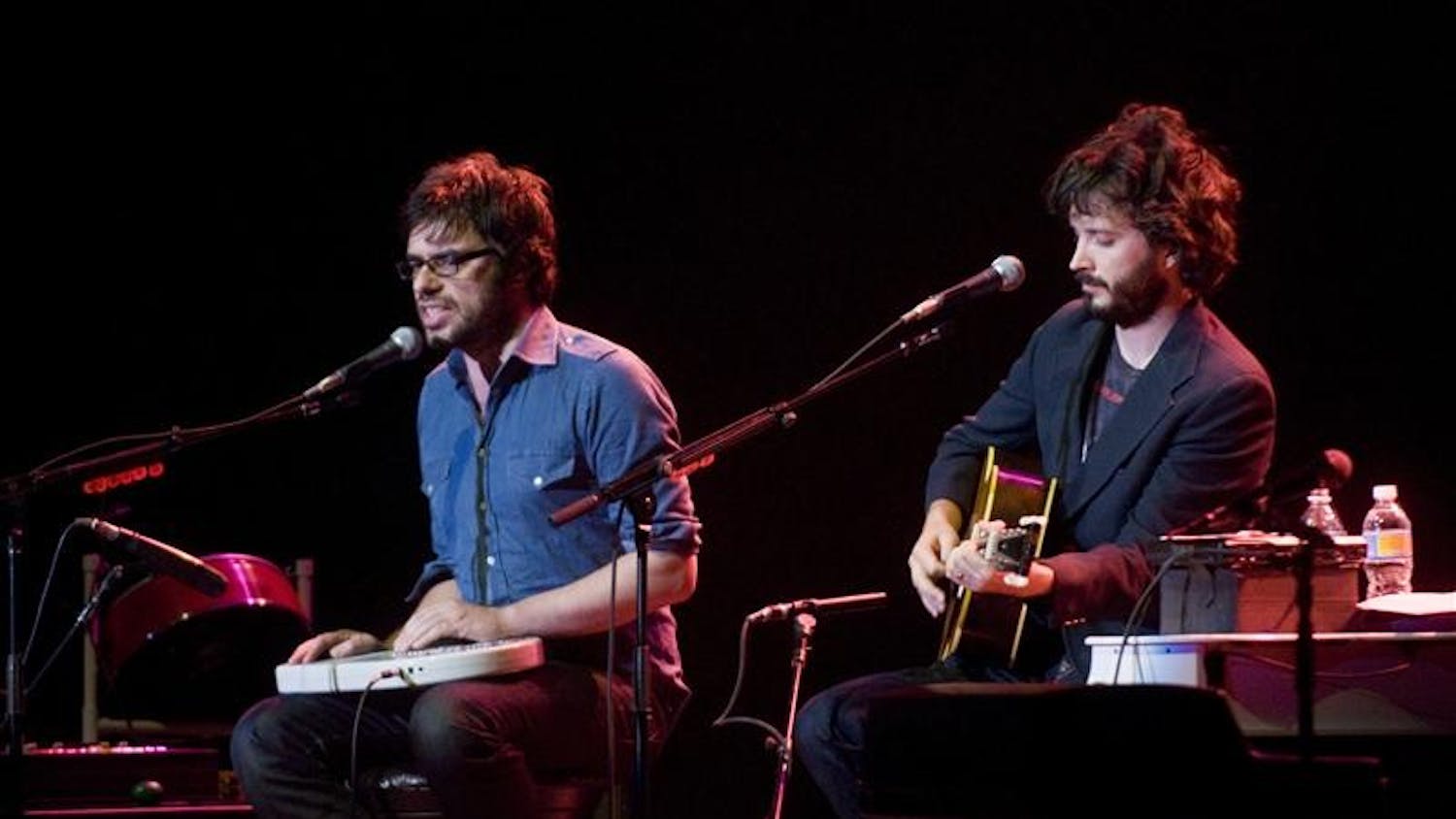 Flight of the Conchords performs Saturday evening at the IU Auditorium. The show was sponsored by Union Board as part of the schedule for Little 500 weekend.