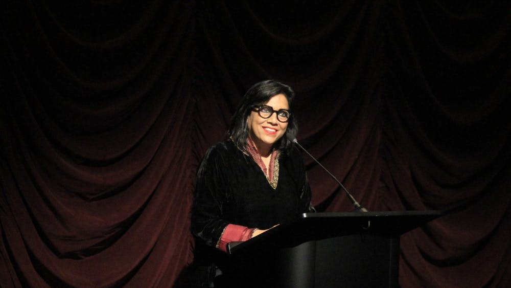 American filmmaker Mira Nair jokes about how similar Indiana and India sound. Nair spoke at the IU Cinema on Thursday, April 12, as the last guest to appear for India Remixed.&nbsp;